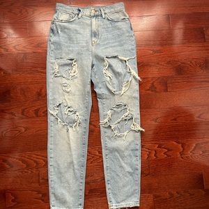 Urban Outfitters Light Wash Distressed Jeans